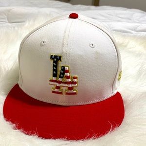 Patriotic LA Dodgers cap
